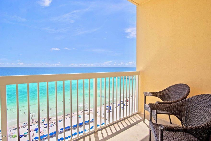 Active-Contingent the phrase 'CURRENTLY UNDER CONTRACT, SELLER ACCEPTING BACKUP OFFERS' Calypso Tower ii is directly on the Gulf of Mexico and offers spectacular views of the beach. The fireworks display from the pier is a bucket list must see. The (D) is a one bedroom plan, with two full bathrooms, plus bunks and sleep's six. Walk across the street and step into the heart of Pier Park for endless options for dining and shopping. Calypso's Amenities Include 2 Beachfront Heated Pools, Beach Service, a Community Center, Beach Front Tiki Bar, Fully Equipped Fitness Center. The WEST tower is the most sought after condominium for owners and vacationers. This unit is a true investors dream and a true rental machine. Buyer to verify all dimensions and information.