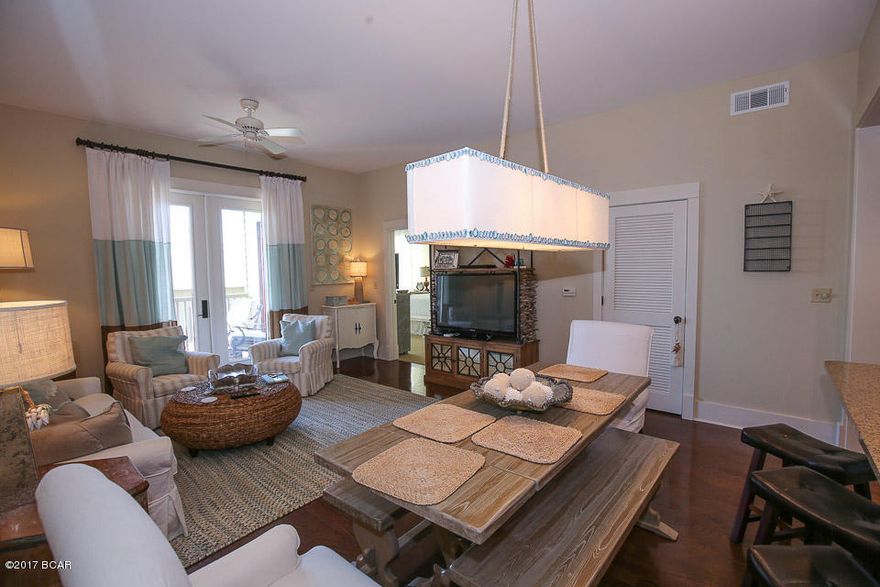 **** BRAND NEW ''TEMPSTAR'' HVAC INTSTALLED 3/30/2017 ****  Get swept away into a property right out of ''Coastal Living'' magazine. Beautifully appointed in hues of white, powder blue and tan, the decor in this condominium is well thought out, conveying fully furnished (minor exclusions, see documents tab) and rental ready. The property shows like a model, as the owners have kept it as a true second home, and only this Spring has it been placed on Sterling's rental program. The minimal wear and tear on this condo is reflected the moment you walk in the front door. The owners have turned the guest bedroom into a second master, with an full bathroom, two Queen sized beds, and custom light sconces on each side. The Master bedroom provides a single King sized bed with a full master bath as we The bunks in the hallway are decorated with a coastal feel and the kids will love the built in reading lights. Kitchen has all Viking and Jenn- Air appliances, and granite counter tops throughout the entire condo, including the bathrooms. High ceilings, quality fixtures and distressed wood are just some of the many featured accents of this knockout unit. 

Redfish Village amenities are some of the finest on 30A, and include an owner's only private access to the white sand beaches with Free shuttle, private owner's lounge with a sunlit reading room, landscaped pool area, media/theater room, fully-stocked library and children's play garden. There are also numerous new and exciting vendors directly on-site offering a variety of convenient services.