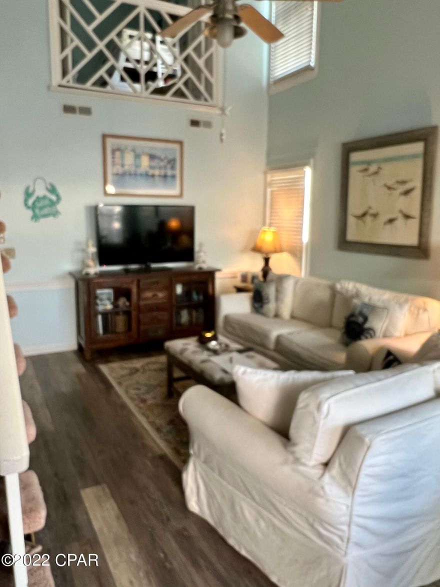This beautiful 2BR/2BA beautifully decorated condo is a rare find & ready for an owner that loves the white sandy beaches and crystal clear gulf!  This unit is located towards the front-end of the Horizon South complex, a short walk to the beach.  New roof & hurricane resistant windows (2021), water heater (2019), several updates in the last 2 years (appliances, paint, vanities). This condo comes furnished, including washer/dryer. 

For entertainment, enjoy the many amenities in Horizon South, including; 4 swimming pools; baby pool, hot tub, a clubhouse with pool tables, fitness room; , tennis courts; shuffleboard court; basketball court; horseshoe pits; 18-hole mini-golf; and Horizon South deeded beach access. Measurements are approx. & should be confirmed by buyer.