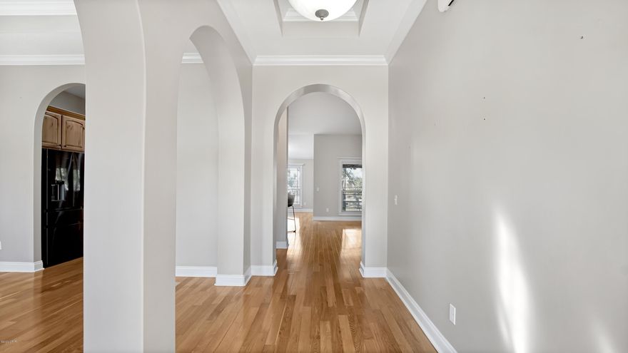 CURRENTLY UNDER CONTRACT, SELLER ACCEPTING BACKUP OFFERS

This beautifully crafted 4bedroom/3 bath home is located in the peaceful gated community of Bayou Oaks in Panama City. This home is nestled on quite cul-de-sac with tranquil views of Deerpoint Lake as the backdrop, this home offers true attention to detail with its warm and inviting interior of hardwood floors, rounded archwawys, and added wainscoating finishes and premium carpet and padding to start. Split bedroom floorplan offers spacious master bedroom with tray ceiling and decorative upgraded premium carpet. Master bathroom includes tiled shower/tub combo, double-vanity and a large, custom storage design in the master closet. Kitchen offers stainless steel appliances and tons of cabinetry and counterspace, ideal for meal prep. Gather for meals in the formal dining room and enjoy family gatherings in the spacious living room. Step out back into the screened back patio to enjoy the afternoons outdoors. Don't miss the opportunity to check out this wonderful property today! The vacant lot is also for sale, MLS#705010. Seller willing to sell both properties as a packaged sale. All sizes/measurements are approximate; please verify if important.