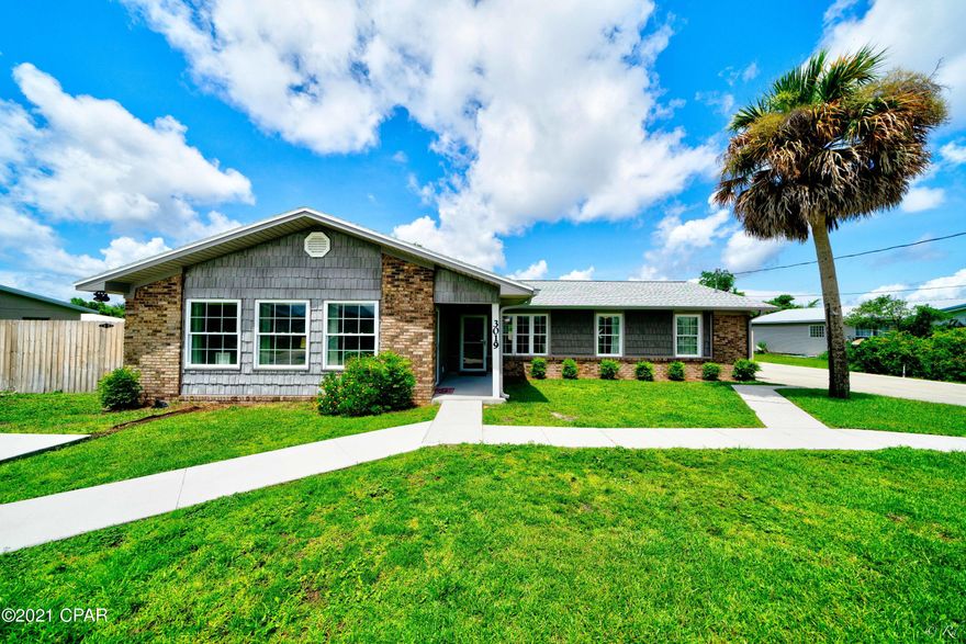 Recently updated 4 bedroom, 2 1/2 bath POOL home!! This centrally located home sits on a quiet street with a nice sized fenced-in yard and in-ground pool. This home features a split floor plan with a very unique opportunity to possibly rent out the south wing of the home. There are two separate driveways and two separate entrances keeping you open for many possibilities! The kitchen has been updated with newly painted cabinets, granite countertops, stainless appliances and hosts a large pantry area as well as a separate storage closet. There's a formal dining room off the kitchen featuring a massive amount of built-in cabinets and a Buffet bar. There's also a small dining area that is currently being used as an office space. The north wing of the home has 3 beds and two baths for the ultimate privacy. Outside there is a nice covered Patio perfect for entertaining and a small storage shed that conveys.  Plenty of parking available! Near schools and just a few blocks of HWY 77. This home qualifies for USDA financing.