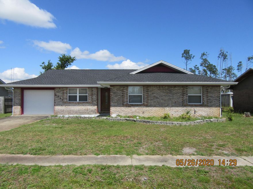 3/2 Brick home in Gulf Coast Village located in Lynn Haven. New carpet and paint, with wood floors and tile throughout . Home is very nice with many recent upgrades. All property sizes and ages are approximate, please measure and/or verify if important. School assignments are subject to change, please check with Bay County for most accurate information. Deposit is the same as the rent. No Pets Please.