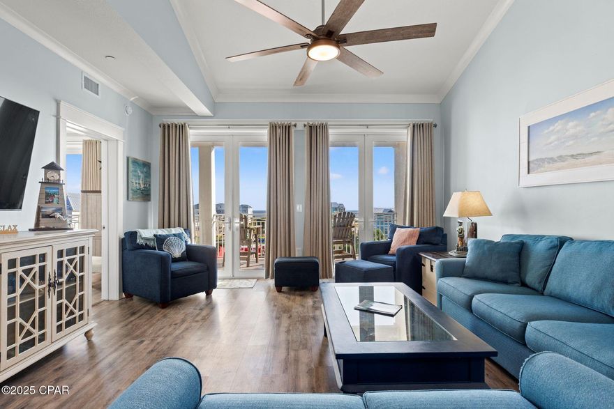 Back on Market, No Fault of Sellers. Rare Top-Floor End Unit - Only One of Four This Size at Tranquil Harbour! Don't miss this incredible opportunity to own a spacious 4-bedroom, 3-bathroom condo with bonus room in the highly sought-after Tranquil Harbour complex in Mexico Beach. This canal-front unit includes Boat Slip #9, offering direct access to the water - perfect for boating enthusiasts. Located near 37th Street (Pier Road), this unit is in a prime location - close to where the beloved pier is expected to return soon. Enjoy the top-floor privacy and extra natural light that comes with being an end unit. Tranquil Harbour offers resort-style amenities, including a community pool, hot tub, fitness room, grilling area, and private boat slips. The complex is beautifully landscaped and well-maintained, providing both comfort and curb appeal. Whether you're looking for a full-time residence, vacation getaway, or investment property, this unique condo checks all the boxes.