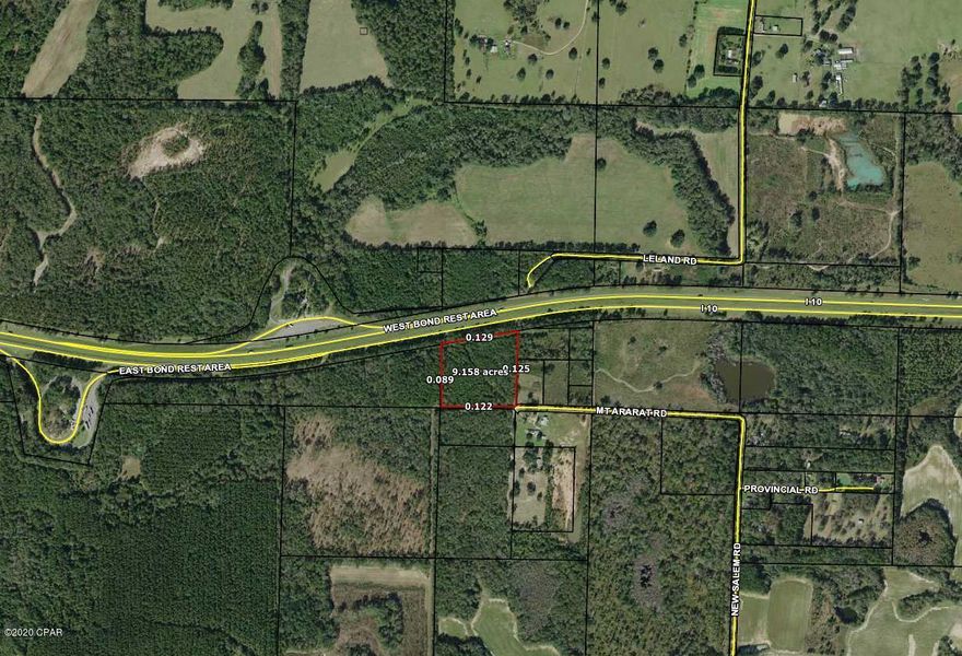 UNLIMITED POSSIBILITIES with this valuable property. Approximately 9 acres of land bordering I-10 yet access is still off the beaten path to build your home with privacy. Property could be utilized for variety of functions. Call today to Schedule your viewing. NO KNOWN DEED RESTRICTIONS.