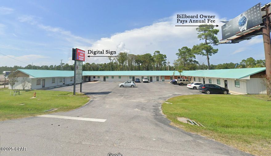 A rare opportunity for investors and developers to capitalize on immediate equity and long-term upside. This strategically located property with 200 ft of frontage on high traffic Hwy 98 recently appraised at $4,085,000, yet is being offered for just $3,985,000.

Additionally, the current appraisal does not reflect the in-process Development Order (DO) or the significant investment already made toward its approval — specifically for the back 2 acres of the property. Building has the following occupancy: Unit A - (600 Sq.Ft.) Rented, Units B-C (1200 Sq.Ft.) Rented, Units D-E-F (1800 Sq.Ft.) Rented, Unit G (900 Sq.Ft.) Rented, Units H-I + warehouse, (2500 Sq.Ft.) Rented, Units J-K-L + warehouse (owner occupied), Unit M (600 Sq.Ft.) Rented, Unit N (600 Sq.Ft.) Rented! Also, the large billboard pays the building owner $7,500/yr rent. Don't miss this unique opportunity!