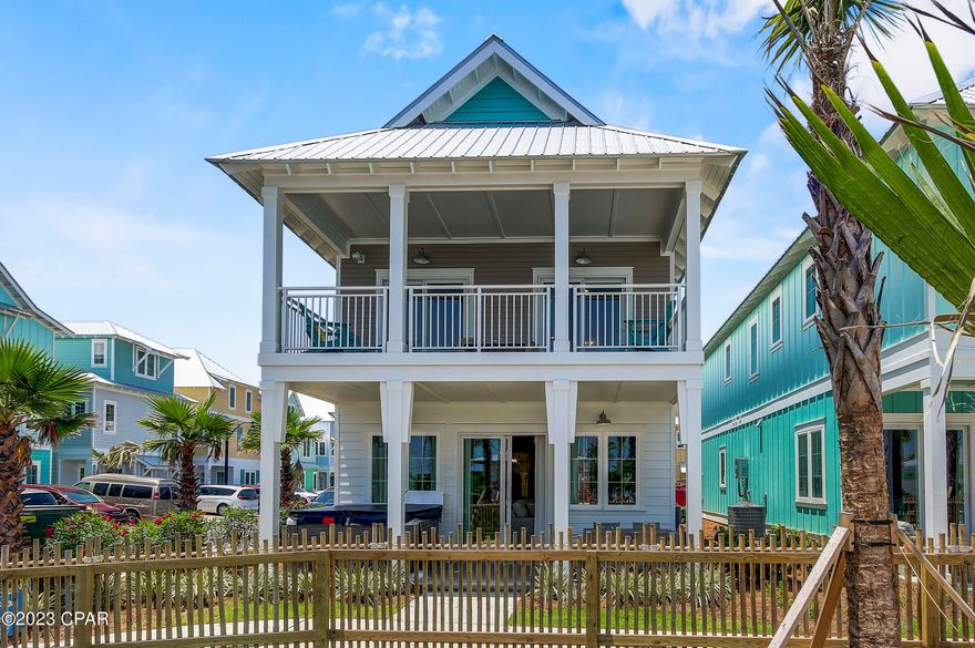 Now is YOUR CHANCE to own at the New Margaritaville Beach Cottage Resort on Panama City Beach!  If you are ready to experience the Florida Coastal Lifestyle - then look no further!  This beautiful beach cottage is the dream home you have been looking for and has never been rented.  This newly constructed  home is just steps away from Panama City Beach in the Margaritaville Beach Cottage Resort.  
Talk about perfect location!  This 5 bedroom and 4 ½ bath home is located right across from the resort pool that includes a sprawling lazy river, pickleball courts, 580 feet of dedicated beach access, selected beach services and so much more.  Imagine lounging by the pool with your meal brought to you or sipping the perfect cocktail on your patio with the sea-breeze in your hair.  This can be your forever home on the beach or the perfect property for a vacation rental.  Margaritaville Beach Resort does allow short and long-term rentals.  Call your favorite realtor today for a private showing before the opportunity to own at Margaritaville is gone!