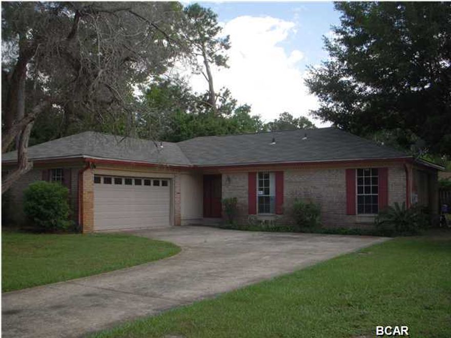 This is a wonderful, warm home located in the nice neighborhood in Lynn Haven. Close to schools, shopping and hospitals. Open floor plan features large living room, dining room, and kitchen flown into each other. The house is all brick with fenced-in back yard. Large covered porch in the back with another deck off the kitchen is a great addition to this beautiful home. Age, Square Footage, and room sizes approx., if important please verify.