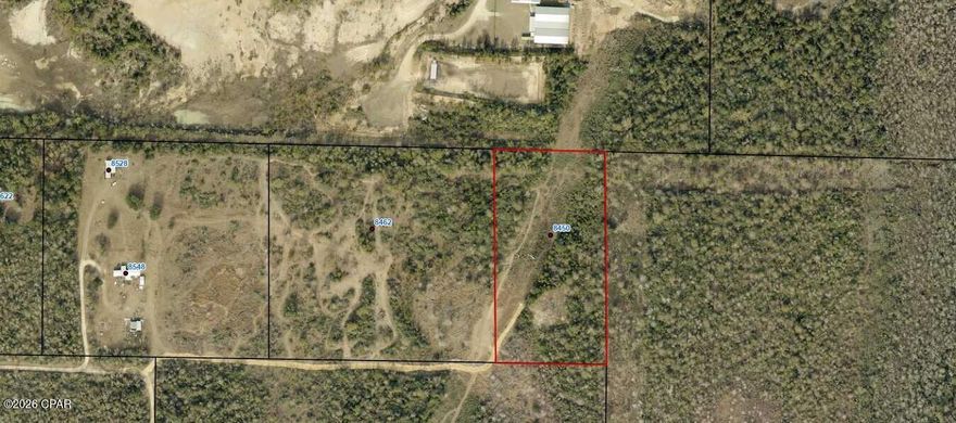 Just about 30 minutes from the beautiful beaches of Panama City, this newly created 5 acrea homesite offers the perfect mix of privacy and convenience.

A brand-new private driveway leads you back to a cleared, level homesite that's ready to build on. The lot is flat with no floodplain or wetlands to worry about, making the building process simpler and more affordable. Power is already available at the front of the driveway, and the property has been surveyed.

Tucked behind a natural line of trees, this homesite gives you privacy while still offering plenty of open space and have extra room for a workshop, or simply enjoy more space between you and the neighbors.

If you're looking for a peaceful setting that's still close to town, shopping, schools, and about 30 minutes to the beaches, this property gives you the best of both worlds.

Your new beginning starts here.