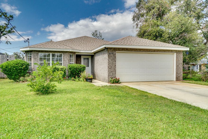 BEWARE OF SCAMMERS. THIS PROPERTY IS NOT FOR RENT. Check out this 3 bedroom, 2 bath, brick and vinyl home within walking distance to Leslie Porter Wayside Park and Simply Seafood in the highly desirable City of Lynn Haven. This move in ready home has a great open, split bedroom floor plan, stainless steel appliances, granite countertops throughout, His and her vanities and walk in closets in the master bath, plus more. The back yard has just the right amount of space for entertaining  a great covered patio, a new storage shed, and a gate that opens up to the alley so that you can easily access your back yard or grab dinner at Simply Seafood. Call your Realtor today to see this great home.