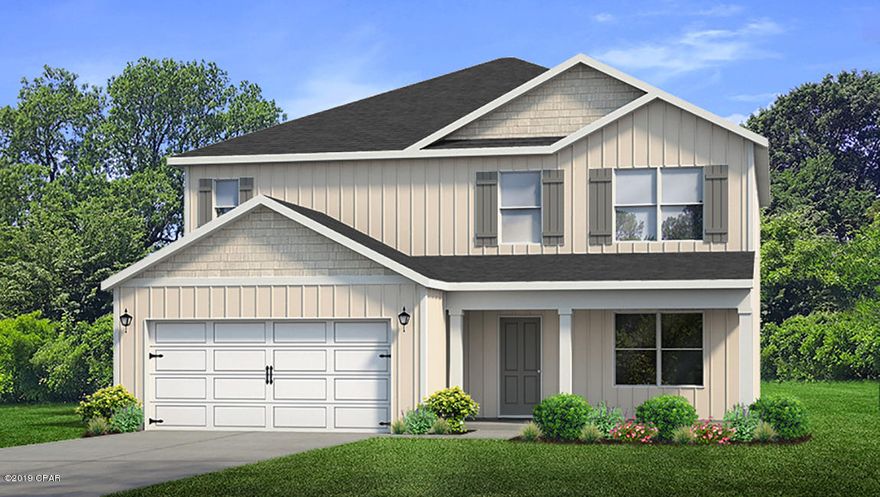 This two story Elle floor plan has vinyl flooring throughout the common and wet areas and plush carpet in the bedrooms.

Traditional 8' ceilings throughout, nickel hardware on interior doors and orange peel texture walls with quality paint are just a few of the added details. The Master

suite is downstairs and has a nice size master bath with walk-in closet, separate shower and large soak tub. The large kitchen has a center island, a spacious

dining area and is open to the living room. There is also a nice flex space at the front that could be used as an office or study. Upstairs you will find plush carpet,

a second story living area, as well as laundry room and the additional bedrooms. Two bedrooms have walk-in closets Pictures, photographs, floor plans, elevations, features, colors and sizes are approximate for illustration purposes only and will vary from the homes as built. Home and community information including pricing, included features, terms, availability and amenities are subject to change and prior sale at any time without notice or obligation. For Move-In/Completion Estimates: Ready dates are estimates only. Timing of completion of construction and buyer move-in are subject to contingencies contained in home purchase agreement and governing jurisdictions issuance of a certificate of occupancy, and may change due to forces majeures and other delays or disruptions outside the reasonable control of D.R. Horton, Inc.