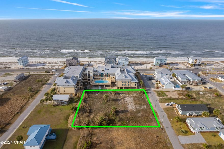 Discover a rare opportunity at 104 14th St in Mexico Beach, FL, where a nearly 0.5-acre cleared lot awaits your vision. Embraced by the allure of the Gulf Coast, this expansive parcel offers endless potential. Just steps from the pristine white sandy beaches, indulge in the serenity of coastal living as you wake up to the soothing rhythm of waves and the invigorating scent of salt air from your porch.

Nestled in the heart of Mexico Beach, convenience meets charm with this prime location. Enjoy leisurely walks to quaint shops and delectable restaurants, immersing yourself in the vibrant local culture. Whether it's a morning coffee overlooking the azure waters or an evening stroll along the promenade, every moment promises to be filled with coastal enchantment.

As you explore the possibilities that this exceptional property affords, let your imagination soar. Whether you dream of crafting a luxurious beachfront estate, a cozy coastal retreat, or a thriving vacation rental, the canvas is yours to shape. With such a coveted location and ample space, the potential for creating your ideal coastal oasis is boundless.

Don't miss the chance to claim your piece of paradise in Mexico Beach, where the allure of sandy shores meets the charm of coastal living. Seize the opportunity to transform your dreams into reality at 104 14th St, where endless possibilities await amidst the beauty of the Gulf Coast.

 ''Residential - Low Density'' zoning. See attached documents for more info on this zoning and building restrictions. 
Lot splits are permissible but they have to be approved by the City Council, lots splits would be recommend dividing it equally (0.166 acres is required for construction of a home, based upon the density).