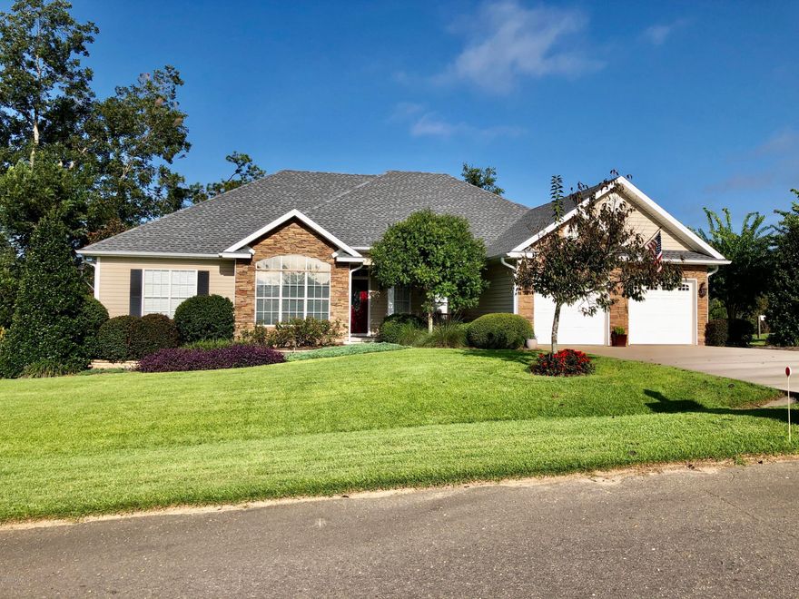 CURRENTLY UNDER CONTRACT, SELLER ACCEPTING BACKUP OFFERS  Don't Wait To Build, here is a Choice Home in a Choice location in Spring Chase Subd. Home boast a Large Great Rm, Study, 3/2.5 with Split Bedroom Design with Big Master Bdrm and Bath, 2 car garage, SS appliances, Stone on the front of the house, New Roof 2018, absolutely unmatched back yard with garden containing specialty trees,shrubs, and plants. Breathtaking. This home is definitely worth time to see. The inside roof and interior walls during construction was sprayed with Icynene spray foam insulation. Home has an electric plug build in for Generator.  HVAC and duct work recently updated. Very, very nice home.