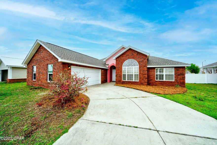 CURRENTLY UNDER CONTRACT, SELLER ACCEPTING BACKUP OFFERS Beautifully updated 3 bed, 2 bath brick home in the peaceful Forest Walk neighborhood. This home boasts a large living room with 12' ceilings featuring recessed lighting and crown molding, an electric fireplace and double doors that lead to the covered back porch. The eat-in kitchen features stainless appliances, a breakfast bar, plenty of cabinets for storage, and a pantry. There is also a formal dining room featuring a beautiful chandelier and a large arched window. This home features a split bedroom floorplan, offering plenty of peace and privacy. The spacious primary bedroom will wow you with tray ceilings, recessed lighting and large private ensuite. The primary bathroom boasts a jetted tub, separate surround tile shower with a glass door, double vanity and a large walk-in closet! The additional bedrooms are spacious and share a full bathroom with a shower/tub combo. The covered back porch is the perfect spot to enjoy time outside with family and friends. This home also features a spacious laundry room with a sink, cabinets and shelving. There is also an attached 2-car garage. There is also a sprinkler system for the lawn! This home is located near TAFB, schools, parks, shopping, restaurants and more! Check out this home today!