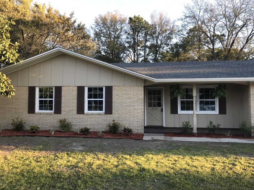 BEAUTIFUL NEWLY REMODELED SINGLE FAMILY HOME!!! This home has a NEW roof, paint inside and out, kitchen cabinets, stainless appliances, Beautiful MARBLE countertops, windows, doors, toilets, bath vanities, tiled shower and tub, landscape, ceiling fans and lighting, all electrical, 20in tile throughout the house and new carpet in the 3 bedrooms! This lovely and affordable home is the largest in the neighborhood with an extra wide driveway and fenced in big backyard with a storage shed. This home is also located within a mile of the fire department, elementary school and grocery store and is centrally located between 23rd St and 15th St. with just a short drive to the Hathaway bridge. MUST SEE!! Schedule your showing today!