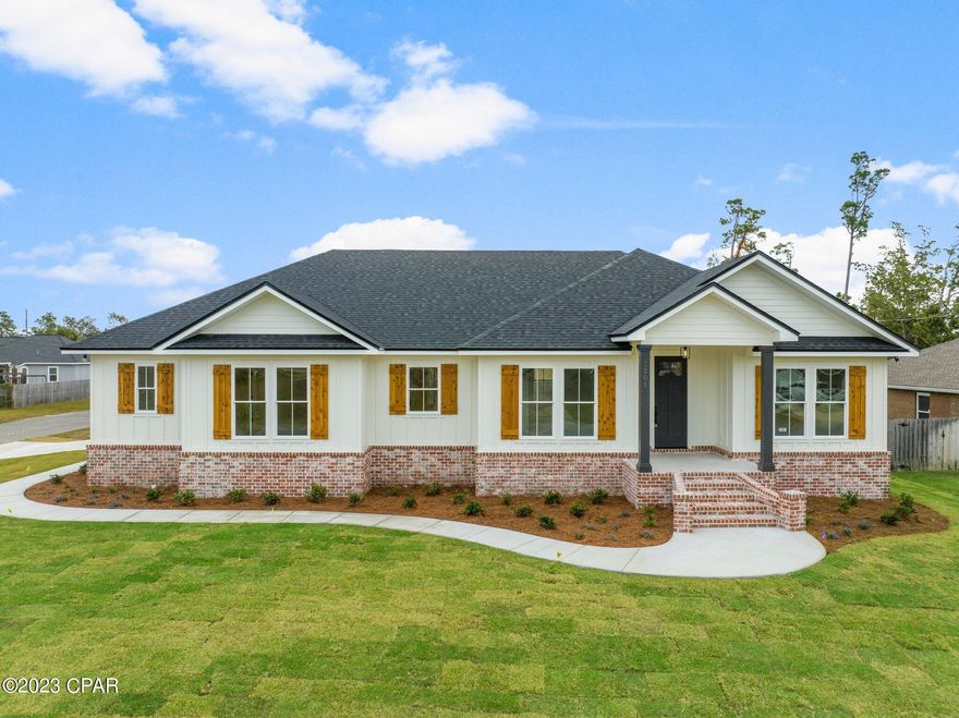 Ready for it's new owner,  this home is built with convenience and style in mind. 4 bedrooms/2 baths with large laundry, fabulous walk in pantry and upgrades galore.  Built to the new flood maps, it is future proofed for the changes that are coming to the area!  Energy efficient features include spray foam insulation,  low-e windows,  and a 16  SEER HVAC system.  Large corner lot with rear 2 car garage.