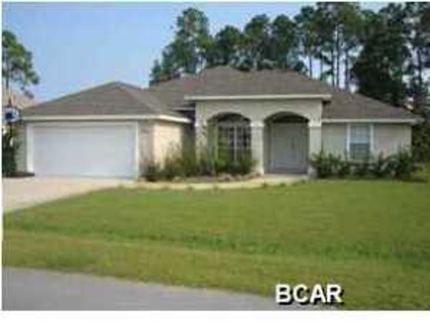 Great 3 bedroom/2 bath house in the Hidden Pines Subdivision on the east end of Panama City Beach. Close to the Navy base and Coast Guard station and just minutes to shopping, restaurants, and the beautiful sugary sand beaches! This home has a great split-bedroom floor plan, 2 car garage, walk-in closet in master bedroom, and so much more. Dogs are allowed with pet fee; breed restrictions apply.