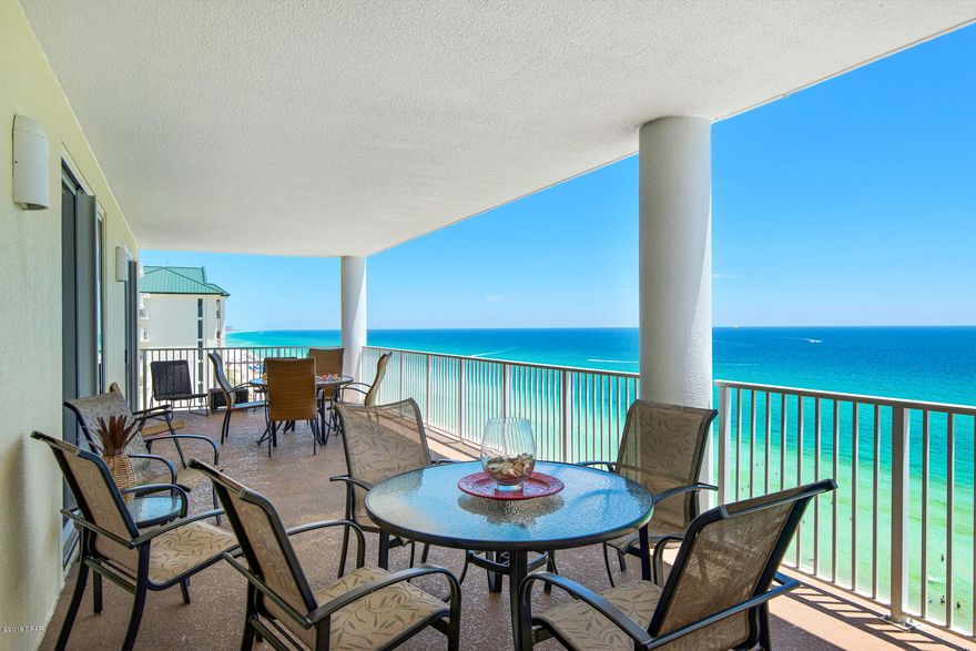 CURRENTLY UNDER CONTRACT, SELLER ACCEPTING BACKUP OFFERS. RENTAL MACHINE in Panama City Beach!This gulf front condo features 4 bedrooms, including 2 masters on the beach, 4 full baths and an incredible balcony! It had many updates in 2018 including new kitchen, HVAC, hot water heater, drapes, light fixtures, furniture and more! You will be blown away by the Coastal kitchen featuring Quartz countertops and subway tiled walls! Enjoy 3 bedrooms with king beds and a 4th bedroom with 2 sets of bunks for the kids - all with a great open layout for easy condo living. Ocean Ritz 1301 has a deeded spot under the building (#48).  Ocean Ritz has a pool, workout room and easy beach access to the world's most beautiful beaches! Please note: some of the furniture in these pictures has been changed out.