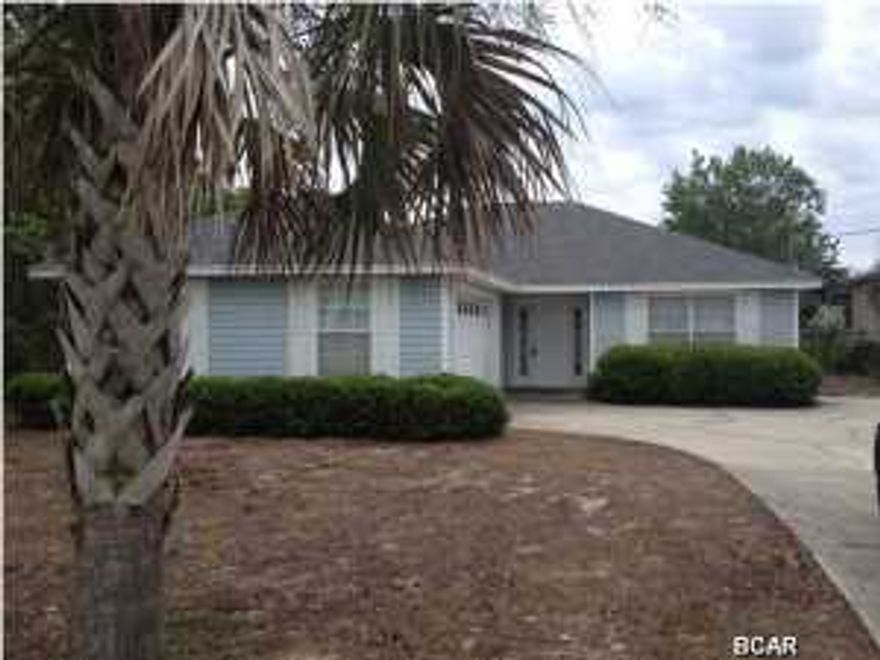 Sq. ft. approximate. Please measure to verify. This home is too cute! Great location with easy access to Pier Park. Split floor plan, tile throughout, wood burning fireplace, high ceilings, double garage with pull downstairs and indoor utility room. The roof is less than a year old, new hot water heater and AC unit.