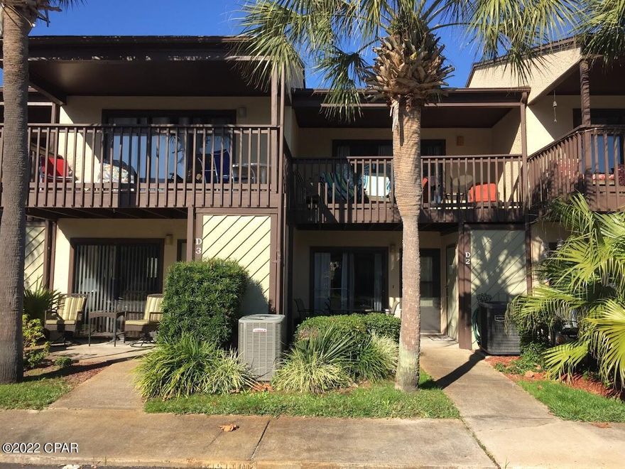 Try not to miss this one, another great condo at Portside upgraded and ready to go. upgraded features, close to the front means close to the beach just across the street access 71. Park at your front door, no elevators to deal with. Brand new AC, Refrigerator, stove microwave-2016, washer 2021, dryer and dishwasher 2022, Brand new low maintenance epoxy flooring throughout 1st floor, open concept on main floor, new walk-in shower with glass doors in master bath with re-enforced epoxy flooring freshly painted. buyer to verify dimensions.