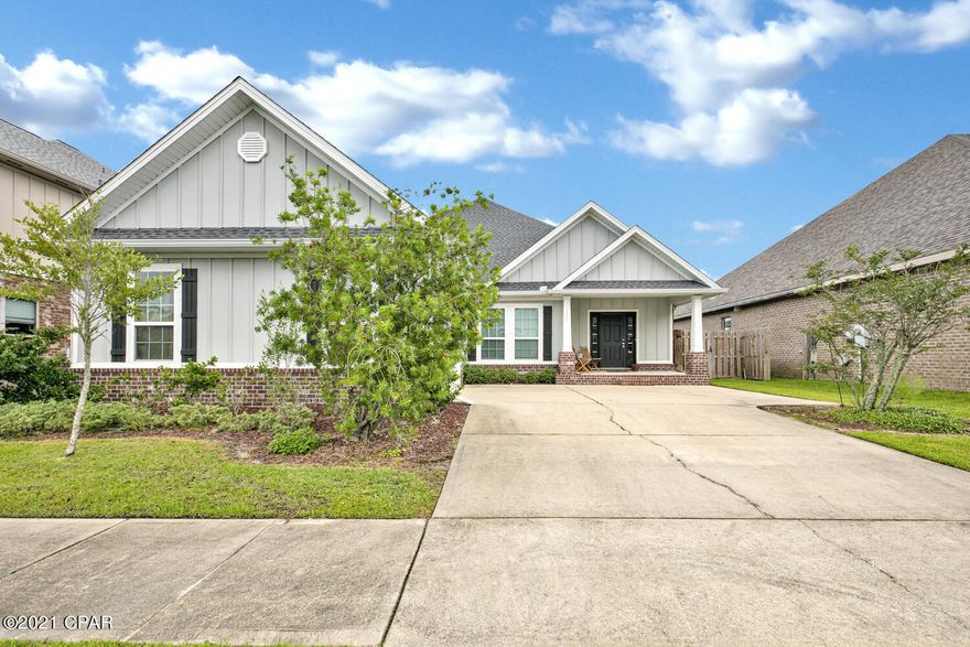 This is a beautiful 3 bed 2 bath home located in the desirable Villages of Mill Bayou community is perfect for your open living. This home is beautfully situated down from the pool. Upon entering the home, you'll find an open floor plan to the kitchen with upgraded cabinets, and spacious pantry perfectly positioned next to the dining room that boasts trey ceilings and an expansive living room with crown inset trey ceilings.  The master bedroom showcases tray ceilings and a master suite with a walk-in closet,  shower, double vanities and granite countertops. The backyard is fully fenced and ready for your fur babies to play. All measurments to be verified by buyer if important