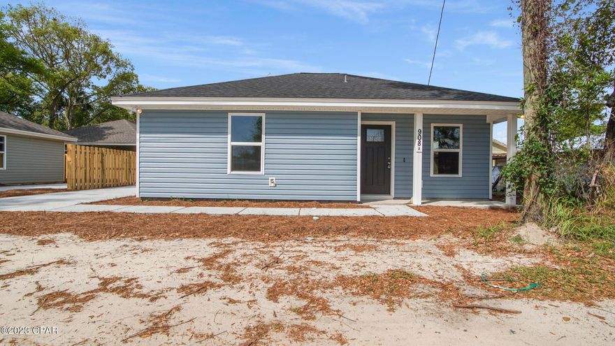 Newer construction! 2-bedroom 1 bath home centrally located in Panama City, close to downtown, shopping and dining. LVT and carpet throughout. Central heat and air,  All property sizes and ages are approximate, please measure and/or verify if important.
School assignments are subject to change, please check with Bay County for most accurate information.
Deposit is the same as the rent. Pets NOT Allowed!