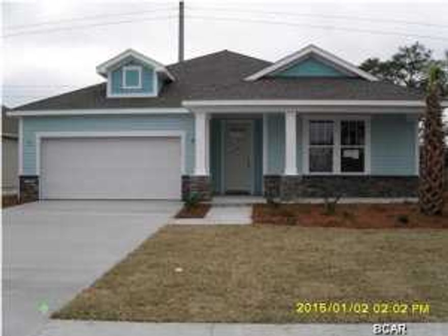 Beautiful new construction home in the new Whisper Dunes Phase 2A subdivision. The home has a Mako floor plan with a Craftsman elevation. A Samuel Taylor built home includes standard features such as designer carpet in main areas and bedrooms, 8 ft. 2 panel craftsman interior door package, brushed nickel fixtures and faucets throughout, insulated (R19) interior common walls and insulated (R38) ceilings, and durable Sherwin Williams premium interior wall paint. Kitchen features stainless steel appliance package (range, dishwasher, & microwave) and oversized 36'' wood cabinetry with crown molding, and granite counter tops. Full bathrooms include raised vanity heights, large tile flooring in bathrooms and laundry rooms, 2 x 6 Exterior Wall Construction, and hurricane tie down rod