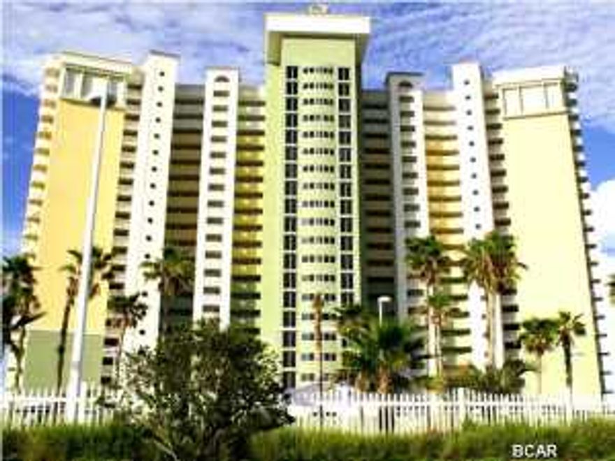 Boardwalk Beach Resort 1604 is the tropical oasis that you have been searching for! This family-oriented luxury resort condominium is located on 1700' of sugar white sand and is one of the premier properties in Panama City Beach. 1604 is a BB plan...the most popular floor plan that features an 8 X 10 bunk room/third bedroom that allows this property to accommodate 8 comfortably. Some of the interior highlights are Island Bright Decor, new over-sized neutral tile throughout in a brickwork pattern, brand new stainless appliances including a Frigidaire side by side with water and ice thru the door, Whirlpool dishwasher, and LG microwave vent hood. Crown molding, six panel doors, 9' ceilings, 4 cm. granite kitchen counters, and a breakfast bar with heavy bar stool seating for five.