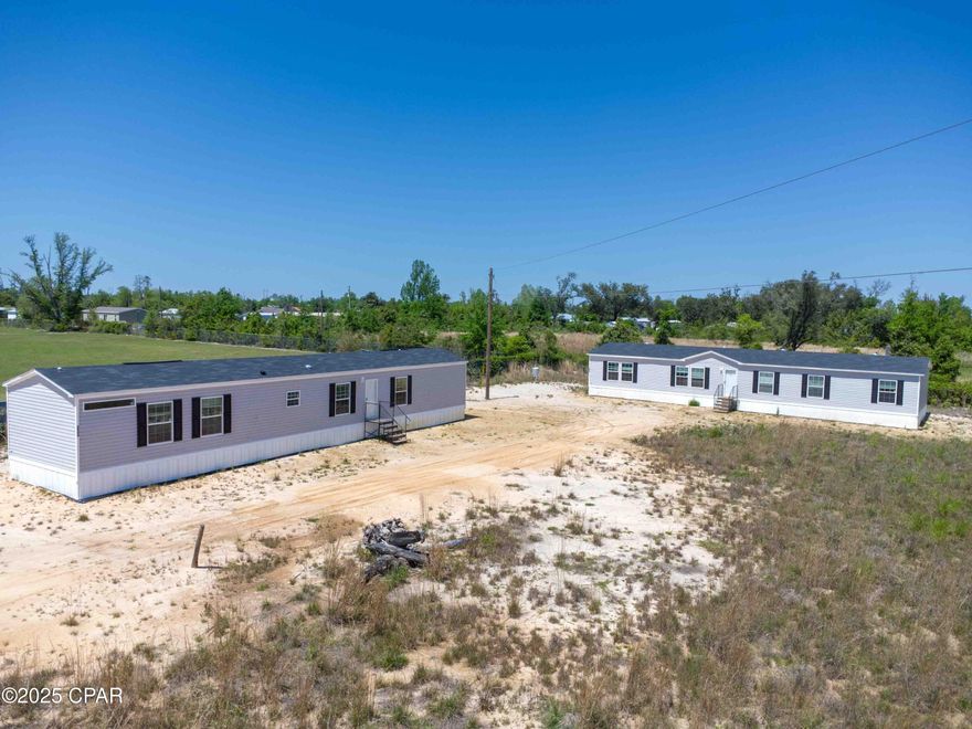 Residential Mobile Home Park Opportunity.  Cleared 2.61 acres on N Star Ave ready for development.  Per county, property will accommodate up to 32 single family dwellings with development order and connection to city water and sewer (estimated $40k.)  Sale includes 333 N Star Ave. and 401 N Star Ave.  There are two parcels included in the sale for a total of 2.61 acres.  There is currently 2 brand new Fleetwood mobile homes set up on the property with new well, septic and power poles.  One 3/2 1,040 sqft Fleetwood single wide and one 4/2 2,128 sqft Fleetwood double wide.  The cost of the two homes was $300k alone.  Property is conveniently located right behind Callaway Elementary School and is a short drive to restaurants and shopping.  This is your opportunity to start a residential real estate income producing portfolio.