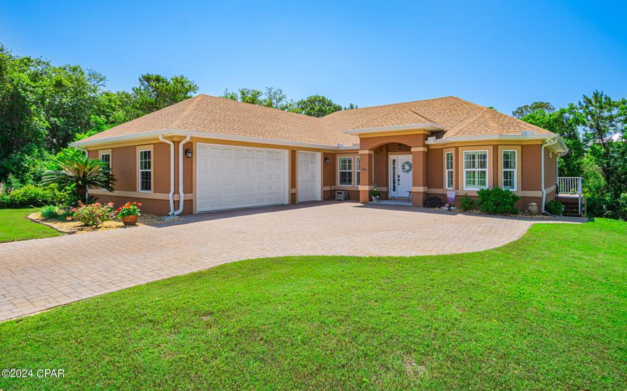 What a rare opportunity to buy a meticulously maintained home with a price to good to pass up! Discover coastal living at its finest in this beautifully updated 3-bedroom, 2-bathroom home, located just a block away from the stunning emerald waters of the Emerald Coast and white sandy beaches. Nestled on a corner lot within a golf cart-friendly community, this residence offers the perfect blend of modern comforts and beach life charm. Wonderful interior features throughout this immaculate home with a perfect open floor plan. Enjoy a seamless flow from the kitchen to the living room, accentuated by elegant trey ceilings. Split bedroom layout with privacy and comfort are ensured with a thoughtfully designed split bedroom floor plan. This home has a wonderfully designed modern kitchen that has been recently updated with new paint, LG refrigerator, Bosch dishwasher, LG induction range with a built-in air fryer, and new kitchen cabinetry featuring pull-outs and soft close doors. Ready for smart home upgrades in your life? Well, this home has them! Programmable smart light switches, thermostat, and an outdoor Ring security system.  
The new appliances include a new washer and dryer, 3-ton heat pump AC with air handler, and a whole house water filtration system. Also, plantation shutter blinds that add a touch of elegance and privacy. The exterior features to this property include a spacious insulated two-car garage to accommodate large vehicles and even has its own golf cart bay and half bath. There is so much ample storage. Extra storage underneath the home and additional attic space in the garage. There are many landscaping upgrades and numerous outdoor landscaping enhancements that provide a serene and attractive setting with a pool-ready yard with plenty of room to add a perfect pool for you and your family and create your backyard oasis. There are many community highlights and a close proximity to the beach. Just a block from beautiful emerald waters and white sandy beaches and convenient access and close to shopping, restaurants, and Pier Park, and easy access to Front Beach Road and Highway 98. This home is a residential only with no short-term rentals allowed, ensuring a peaceful and community-oriented neighborhood. 
Don't miss out on this rare opportunity to own a slice of paradise in a prime emerald coast location. 
Contact us today to schedule a viewing!
Buyer/buyers agent to verify all measurements/items of importance.