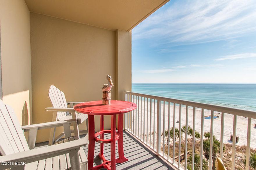 By far the most impressive unit for sale on the beach side of Grand Panama! The sellers have spent the money making this place absolutely beautiful, so you don’t have too. All new paint, new flooring, new appliances, and new furniture are just the beginning. This unit is lived in by the owners so not only is it in amazing condition, but the furniture and décor have been very well put together. Also being on the 6th floor gives you the best of both worlds: high enough for spectacular views, yet away from the noise and busyness you get from a lower floor. This 2 bedroom/2 bath unit also has a bunk area for sleeping two more people, or could be used as an office. Come see this unit in person and you’ll immediately see what an incredible deal this is for the condition and upgrades!