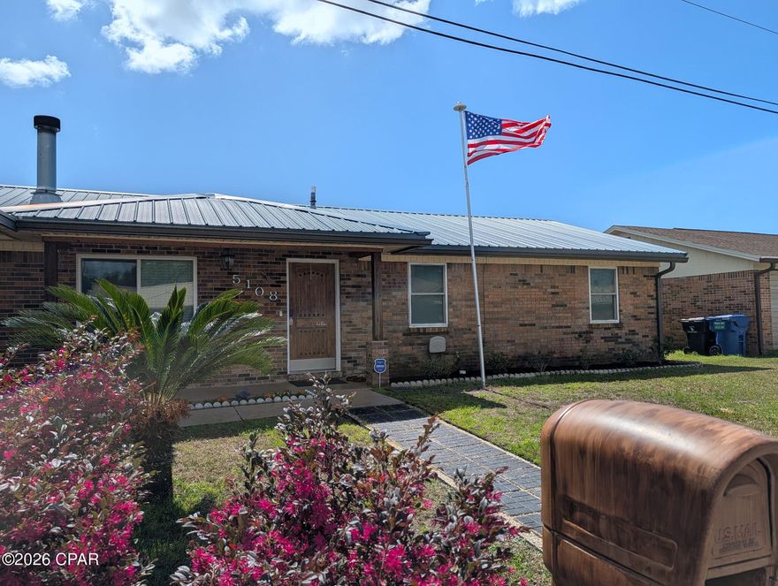 Welcome to 13th court where this home boasts impressive curb appeal with beautifully manicured landscaping that welcomes you home. Lush green lawns, vibrant flower beds and thoughtful pathways create an inviting, well-maintained front yard that enhances the property's charm and makes a lasting first impression. Feel safe at night with the Govee permanent lighting along the whole house. 

This charming home features stunning cedar walls that infuse every room with natural warmth and timeless elegance. The rich cedar paneling creates a cozy, inviting atmosphere while naturally repelling insects and enhancing air quality. Enjoy superior durability, and peaceful acoustics that make this space feel truly special.

This home's standout enclosed patio is a true year-round retreat, featuring a sleek bar area ideal for mixing drinks and casual entertaining, plus a relaxing hot tub for unwinding in total comfort and privacy. Protected from the elements, this versatile space offers seamless indoor-outdoor living with plenty of room to gather, socialize, or simply soak in hot tub bubbles.

This fenced expansive backyard offers plenty of room to relax and entertain, highlighted by a stylish gravel seating area perfect for outdoor furniture, fire pits, or casual gatherings--low-maintenance, excellent drainage, and a natural, rustic charm. A practical storage shed provides ample space for tools, lawn equipment, bikes, or seasonal items, keeping everything organized and out of sight. Convenient double-wide gate opening allows easy access for large vehicles, trailers, boats, or RVs--ideal for homeowners who need hassle-free entry without maneuvering issues. 

All while living in a zone X flood free zone, no HOA and affordable insurance at $3,500 annually. 

Don't wait, your next home is here waiting for you! Book your showing today!