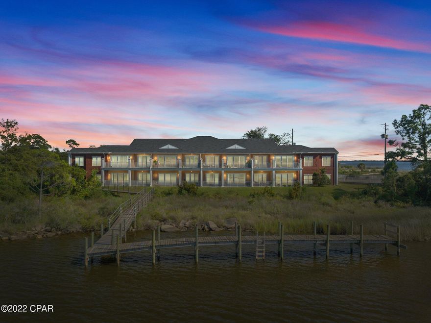 Walk to Historic Downtown Panama City from this large 3 bedroom condo in a quiet complex.  Property features a split floor plan with a large Master Suite complete with tray ceiling, double vanity, whirpool tub and walk-in closet.  Brazillian hardwood floors installed in 2019, crown molding throughout and, did I mention, TONS of Space!!!  Speaking of space, you will enjoy unforgettable sunsets on the large covered patio overlooking Johnson Bayou.  Two car garage included as well.

Call your favorite agent & schedule a private tour!  All measurements approximate.