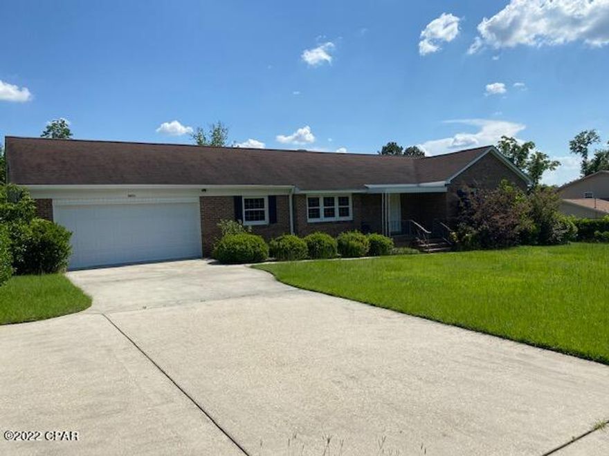 CURRENTLY UNDER CONTRACT, SELLER ACCEPTING BACKUP OFFERS This well maintained brick home is in a great location not far from Citizen's Lodge Park, Marianna High School, Marianna K-8, & the Mere Sports Complex, as well as Chipola River. It is move in ready with spacious living areas, wood laminate flooring, & beautifully updated kitchen that is open to the family room. It has 2 nice sized living spaces. The family room is open to the kitchen & has a wood burning fireplace & glass sliding doors to the large covered patio overlooking the backyard. The home is TERMITE BONDED, Water heater new in 2020, HVAC 8 years old, roof only about 7 years old, kitchen appliances all updated, owner added gutters above garage entrance. All kitchen appliances & washer/ dryer convey.