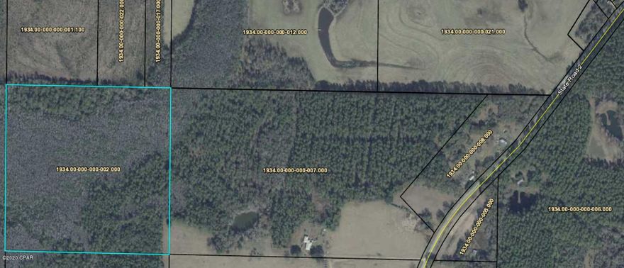 40 acre parcel in Holmes County, This  property appears to be land locked with the closest access road being Hwy 2.  Property to the east is pasture land. Best use is for adjacent owners wanting to expand. Farm land / Pasture land.