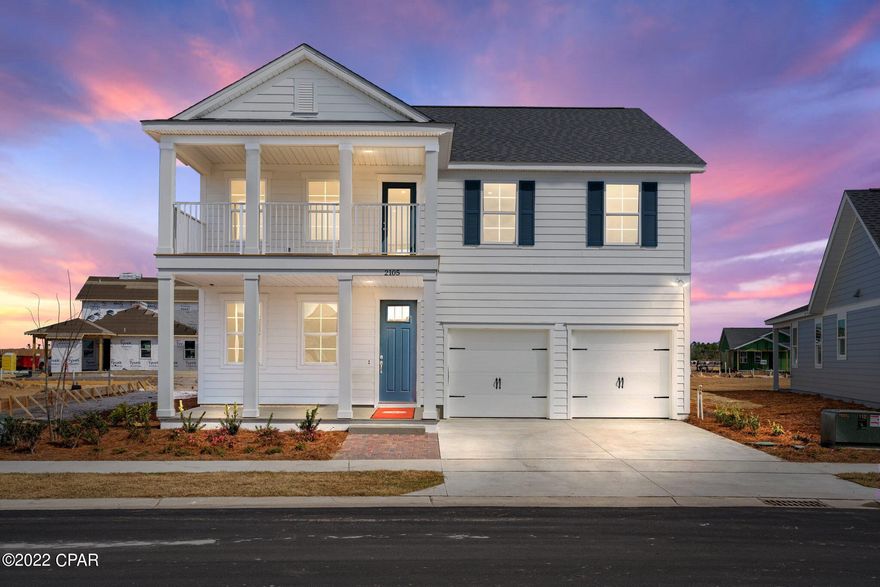 Harris Doyle Homes presents the gorgeous, 2-story Madeira plan with Classical exterior in waterfront SweetBay. This spacious home offers plenty of comfortable indoor and outdoor living space with a large Great Room and kitchen extending out to a covered lanai and a separate flex room. The second floor features a loft that serves an additional living space or den. The design team has incorporated stylish finishes with decorative trim, designer light package, stainless appliances with gas range, LVP flooring and crown molding.