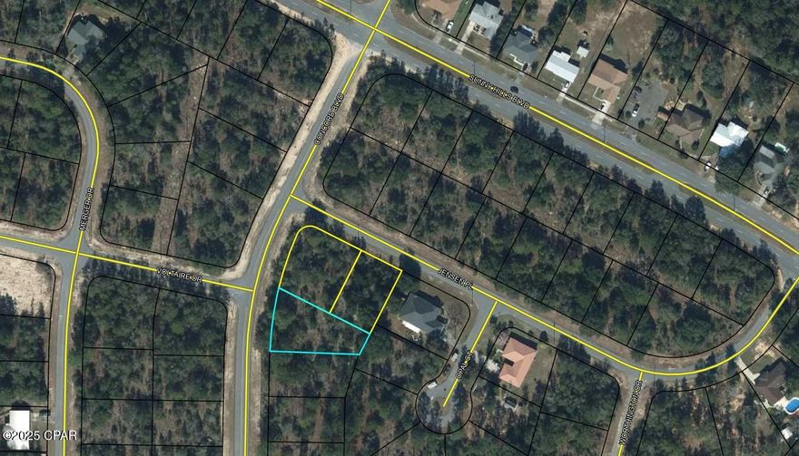Slightly oversized building lot in the rapidly expanding Sunny Hills community. Located approximately 25 miles north of Panama City and 18 miles south of Chipley. This deed restricted subdivision is poised to absorb the growth pushing north out of Panama City, there are several large builders working and selling in this community. This community features a popular and affordable 18 hole public golf course and many fine fishing lakes. Best of all, no HOA! You owe it to yourself to investigate the opportunities here. Good investment in the future of the Florida Panhandle.