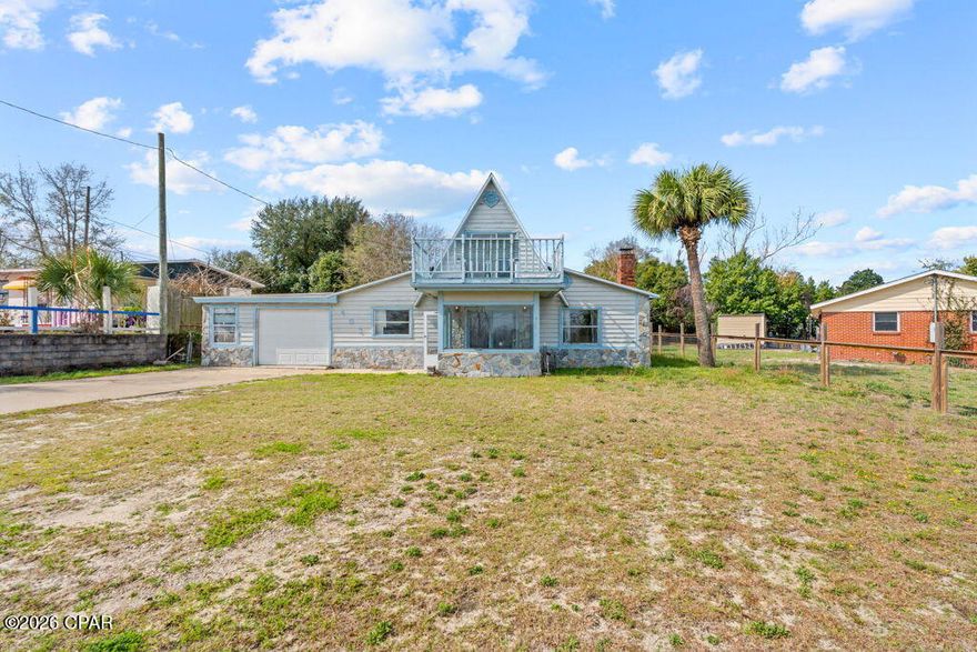 Charming and affordable home located in Panama City, just minutes from Tyndall Air Force Base and centrally positioned near shopping, dining, and everyday conveniences. This property features a cozy brick fireplace that anchors the living space, along with durable tile flooring throughout the main living areas for easy upkeep. The roof was replaced after Hurricane Michael, providing added peace of mind for the next owner.

Upstairs, you'll find a private second-floor balcony an ideal spot to enjoy your morning coffee or unwind in the evenings. The home also offers a spacious backyard with room for outdoor entertaining, gardening, or future improvements, making it perfect for those who enjoy outdoor living.

With its character, functionality, and convenient location, this home is a great opportunity for homeowners or investors alike. Schedule your private showing today and come see the potential this Panama City property has to offer.