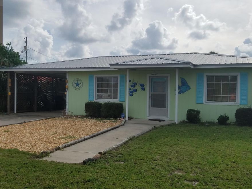 Fully furnished 2 Bedroom, 1 bath home. Just a few blocks to the beach, Pier Park and Frank Brown Recreational Facility. The convenience is just the beginning with its comfortable living space, plenty of seating and fully equipped kitchen with grill included! The living space and kitchen is all open making it great for entertaining. The master bedroom has a queen size bed and flat screen TV. The second bedroom offers two Full size beds and flat screen TV with DVD player. Additional sleeping includes a Queen sleeper sofa in the living room. Great covered, outdoor patio with Adirondack chair seating and private, outdoor shower to rinse off from the beach or ball field! Property cannot be unfurnished. Lease term 6+ months. Washer/Dryer included. No pets. Rent includes lawn service.