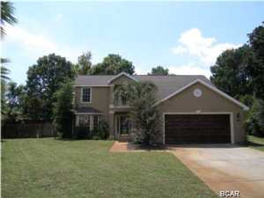 Bay Point home situated on large lot and on Cul-de-sac! Master bedroom on 1st floor with a spacious master bath large whirlpool tub and spacious separate shower. A Master walk in closet that is made for the biggest shopper in town. This open and spacious floor plan is great for entertaining, Large kitchen featuring Corian countertops, opening up to the great room. Great room has hardwood floors. Oversized backyard with a screened in porch and extra bonus deck for out door parties. You will want to see this one before it is gone.