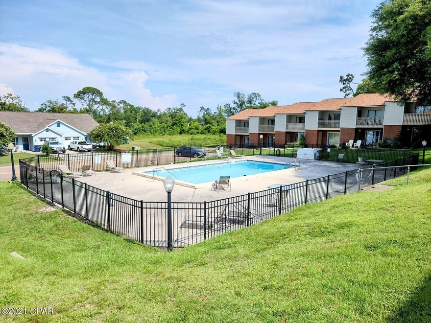 Please understand the Seller is packing, would love as much notice as possible for Showings... This 2 BR, 2.5 Bath Townhome is located in The Landings at Lake Caroline which is only a couple blocks from the Bay. This is an End Unit with a lot of open space around it. There is a Patio off the backside that Overlooks the Pool. The Downstairs is Tiled. The Master Bedroom has a Large Vanity Area, Private Bath, Large Walk in Closet, and a Balcony overlooking the Pool. There is a Chairlift if the stairs are a problem for you OR you can remove it. Dues are $250/month. Age, SF, and Dimensions are approximate... please verify if Important.