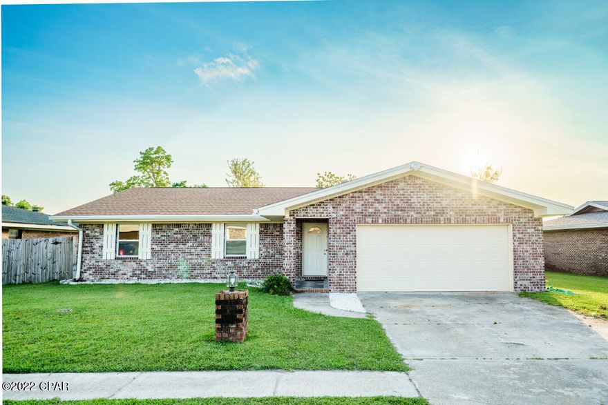 Newly remodeled 3 bedroom 2 bath ranch style home with pool in Callaway florida. Located near Tyndall AFB and move in ready!  The kitchen is large and has new Maple butcher block countertops, a new Kohler sink, new faucet, Stainless steel appliances (fridge included) new stove, and refurbished cabinets.  Tile flooring throughout the living areas and bathrooms. New laminate flooring in the 3 bedrooms. The primary bathroom is completely remodeled with all new fixtures including:

- new stand-up shower with tile surround and new brushed nickel hardware

- new vanity, sink, countertop, faucet, light fixtures, mirror/medicine cabinet and toilet. The secondary bath is newly remodeled as well with:

- new tub with a tile surround / shelves

- brushed nickel fixtures in tub/shower

- new counter,