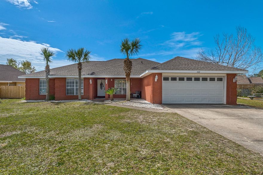 CURRENTLY UNDER CONTRACT, SELLER ACCEPTING BACKUP OFFERS'

New Roof on this solid brick home in the very popular neighborhood of Hidden Pines, an area that is close to the Navy Base, Patronis elementary and minutes from our beautiful beaches and St. Andrews State Park. This spacious 4 bedroom, 2 bath home with a garage also boasts your own private pool, new landscaping,brand new fence and has an air conditioning system that is less than 3 years old! Contact your agent today, this deal will not last. All measurements are approximate, please verify if important.