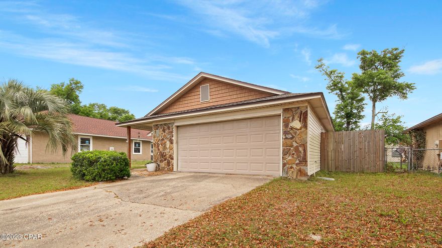Completely renovated Shadow bay Home! This 3Br/2Ba home is only 3 years old inside, with new cabinets, paint, fixtures, counters, windows, and appliances.  The huge kitchen features oodles of cabinet space, granite counters, and stainless steel appliances. All rooms are spacious. The living room features a vaulted ceiling.  Need storage space or a workshop?  The large shed out back is perfect.  Located in a highly desirable neighborhood, Shadow Bay is only minutes from Tyndall AFB, shopping, dining, and the beaches of Panama City Beach!