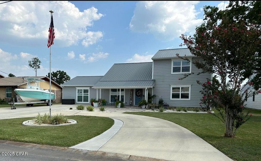 CURRENTLY UNDER CONTRACT. SELLER WILL CONSIDER BACKUP OFFERS.

SELLER OFFERING $5000 IN BUYER CONCESSIONS. 

Beautifully Renovated 3-Bedroom Home with Backyard Oasis and Workshop.

Welcome to your dream home in a centrally located and desirable neighborhood! This fully updated 3-bedroom, 2-bath residence offers modern comfort, thoughtful upgrades, freshly painted exterior, and  exceptional outdoor living.

From the moment you arrive, you'll appreciate the full circular driveway with ample parking—perfect for vehicles, a boat, or camper/RV (50amp hookup). The charming front porch features professionally installed pavers, creating a welcoming entry.

Inside, enjoy multiple living spaces including a cozy living room and a spacious family room with direct access to the backyard. The remodeled kitchen is a chef's delight, showcasing stainless steel appliances, a farmhouse sink, granite countertops, tile backsplash, custom cabinetry, and French doors that open to your private backyard retreat. Don't miss the custom walk-in pantry and laundry room crafted with authentic Barnwood and industrial-style shelving.

Storage is abundant with two large closets—one in the family room and another tucked under the stairs. Throughout the home, you'll find stylish tile, vinyl plank wood flooring, and professionally installed plantation shutters.  There is a mini split in the master bedroom for added comfort.

Step outside into an entertainer's paradise. The expansive backyard features a 16' x 32' Grecian-style pool with a swim-up bench and jets, surrounded by pavers leading all the way to the back door. Relax or entertain under the 20' x 20' pavilion, or gather around the dedicated patio and fire pit area.

A 14' x 28' workshop with electricity, ceiling fan, window unit A/C, counters, shelving, rolling garage door, and a metal roof offers the perfect space for hobbies, storage, or a home-based business. Additional amenities include a pump house for the pool equipment, gutters, and a durable metal roof (2019).

Major systems have been updated for peace of mind: HVAC and ductwork (2020), windows and doors (2019), and foam insulation in the family room and kitchen ceilings.  Electrical panel updated 2018. 

This home has an effective year built of 2004 and offers comfort, style, and functionality in one perfect package. Don't miss this opportunity—schedule your private showing today!

Seller is a licensed Florida real estate agent. All measurements are approximate and should be verified if important.