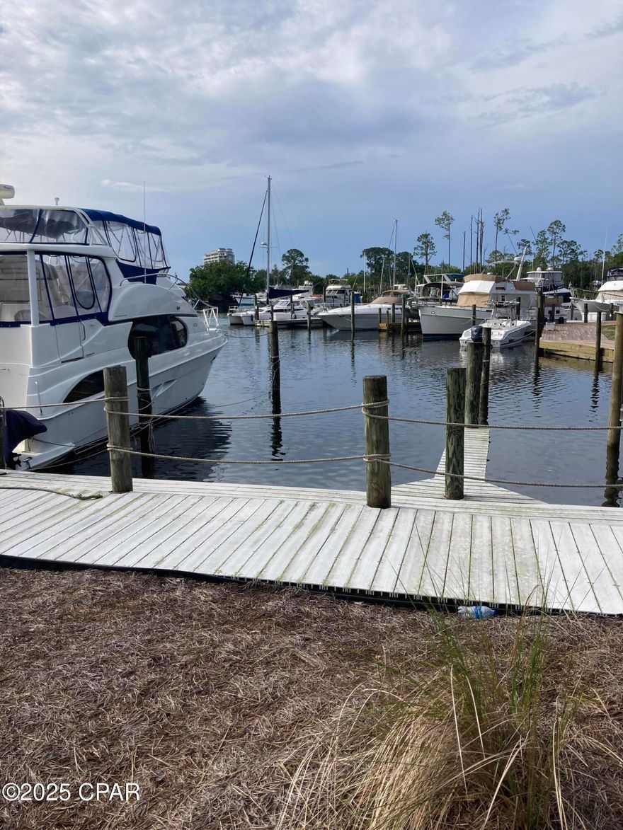Large boat slip located in the gated community of Dolphin Bay.  Can accommodate up to 55' vessel.  Located along the road so one can drive right up to your slip. Rental rate is $15/foot with $550 minimum plus utilities.  This is a long-term rental with NO liveaboards.