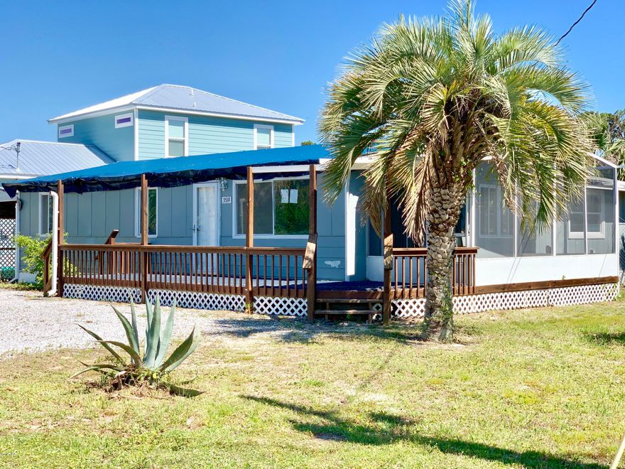 Here's a great opportunity to own a beach cottage, with 3 bedrooms and 2 baths, just a block from the marina and 4 blocks to the Gulf of Mexico. This is a great beach location with restaurants, shopping and beach life amenities.   The home is tiled, in the living room and den with fireplace. (Owner occupants only, thru 5/28. Investor offers to be considered starting 5/29).