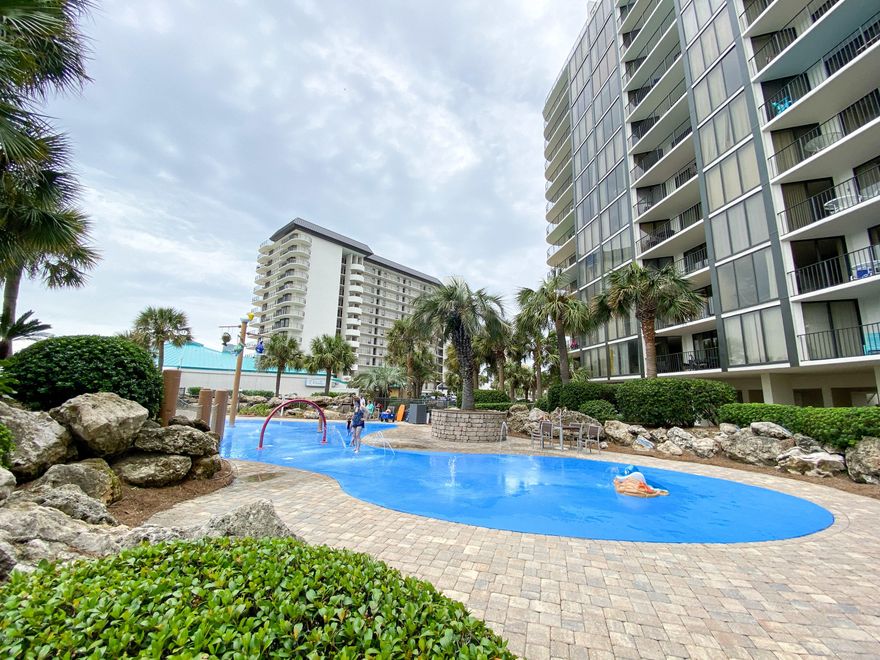 Awesome Condo on GREAT floor for excellent views of the beach, gulf & pool.

This is a very pretty & well cared for unit.

The galley kitchen is very well equipped with  appliances only  3 years old, newer kitchen cabinets & counter top. HVAC  4 yrs. old;

HWH  5 yrs. old.

Both Bathrooms offer granite, new mirror & light fixtures.  This condo is tiled in the Living areas & carpeted in the bedrooms for a cozy feel. The owner rents this unit.  In 2019 Gross Income was

$40,795.  In 2018 around $38,000.  In 2020 the Resort was closed down for 3 months but has brought in $30,000 +, so far. This building offers a sprinkler system in each condo, is right by the Gate & has easy access to the Big Lagoon Pool.

Enjoy 11 pools/4 hot tubs,/Oceans  Restaurant/Tram/Free Golf/Edgies Market.  A MUST SEE