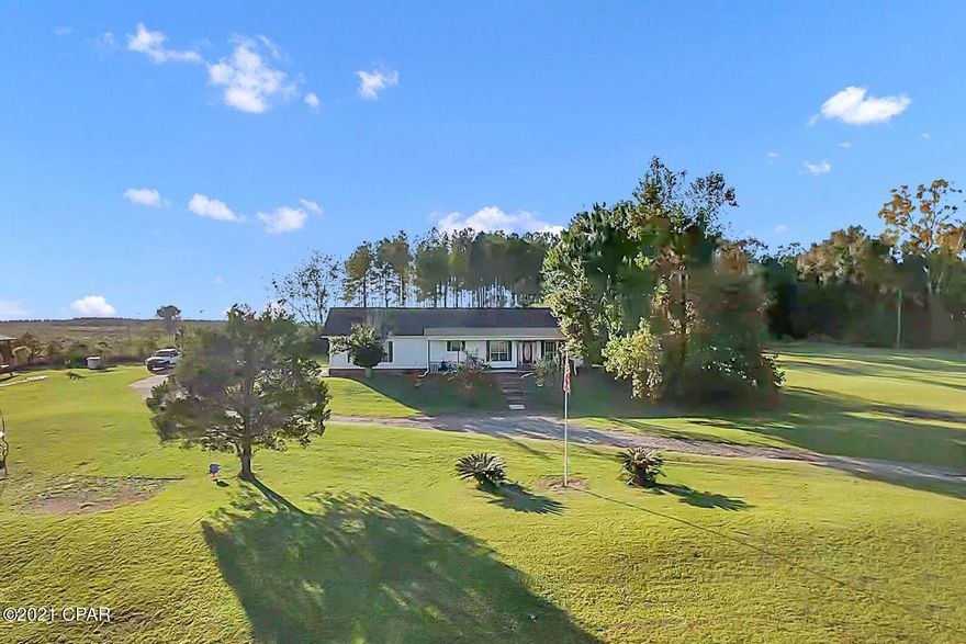 Very nice 3 Bedroom 2 Bath POOL home on 8.18 acres overlooking a pond!! 1710 sq ft with large rooms and a very open floor plan! The Pool has a screened enclosure, hot tub in good condition! There is a deck that leads you into the pond area! This home is clean and ready for your family to move right into!