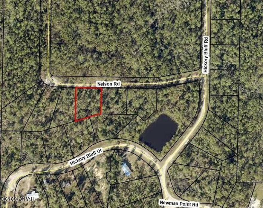 Hickory Bluff, named for the trees and high and dry land, here is a building lot, ready for a new construction or mobile home. Surrounded by new homes and a short distance to Fanning Bayou, fishing, boat ramp and just a few miles from Lynn Haven. The lot has with no association fees so bring your boat, RV, build a pole bar or workshop. Peaceful, quiet and ready to go today! Choose from any of the lots we have for sale in Hickory Bluff community! Call for additional details.