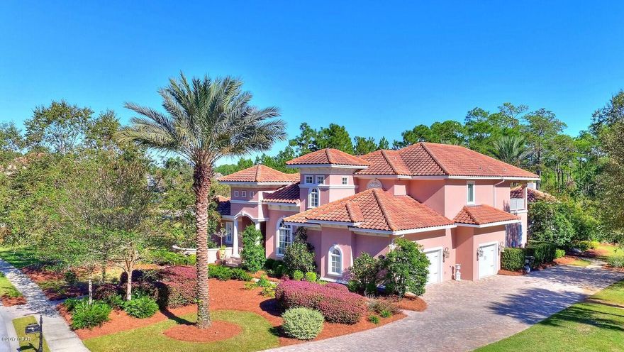 This Stunning Luxury home is a must see, complete with all the amenities of the finest luxury homes out there! This Stunning home offers large open floor plan with master bedroom suite on the first floor, Home has ulta high end fixtures and amenities to include Anderson windows and doors, RINAII-tank less hot water heater, ICYNERE insulation, travertine and Tahitian Rosewood flooring, painted/glazed custom cabinetry with built-ins, Gas Cooking, travertine tile & Granite bathrooms and kitchen. Whole house generator, and home has whole house integrated sound system and lighting! Turn the lights on and off at one location. While lounging outdoors you will notice the Lanai with heated in ground pool, complete with the ''Bug Off System'', you will never have bugs while entertaining in this outdoor kitchenor sitting by the stunning outdoor fire place. This Home was featured in 2007 Parade of Homes, Rita Jones Construction. Lot next door can also be purchased for $125,000.